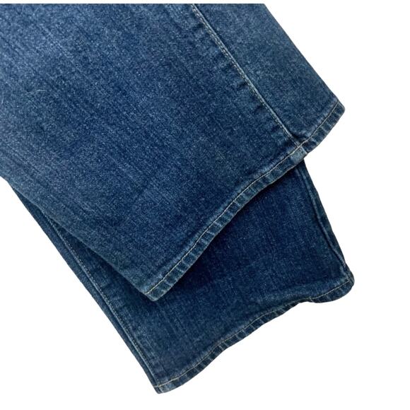 VTG FOX Racing Bootcut Denim Jeans Womens SZ 7 Rhinestone Embellished Logo Y2K - Picture 10 of 11